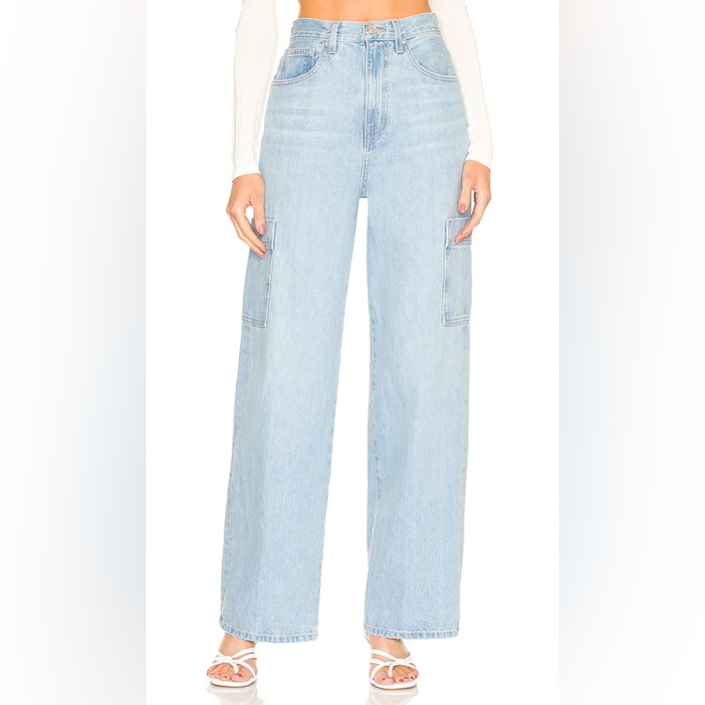Frame Genoa high rise cargo denim pant